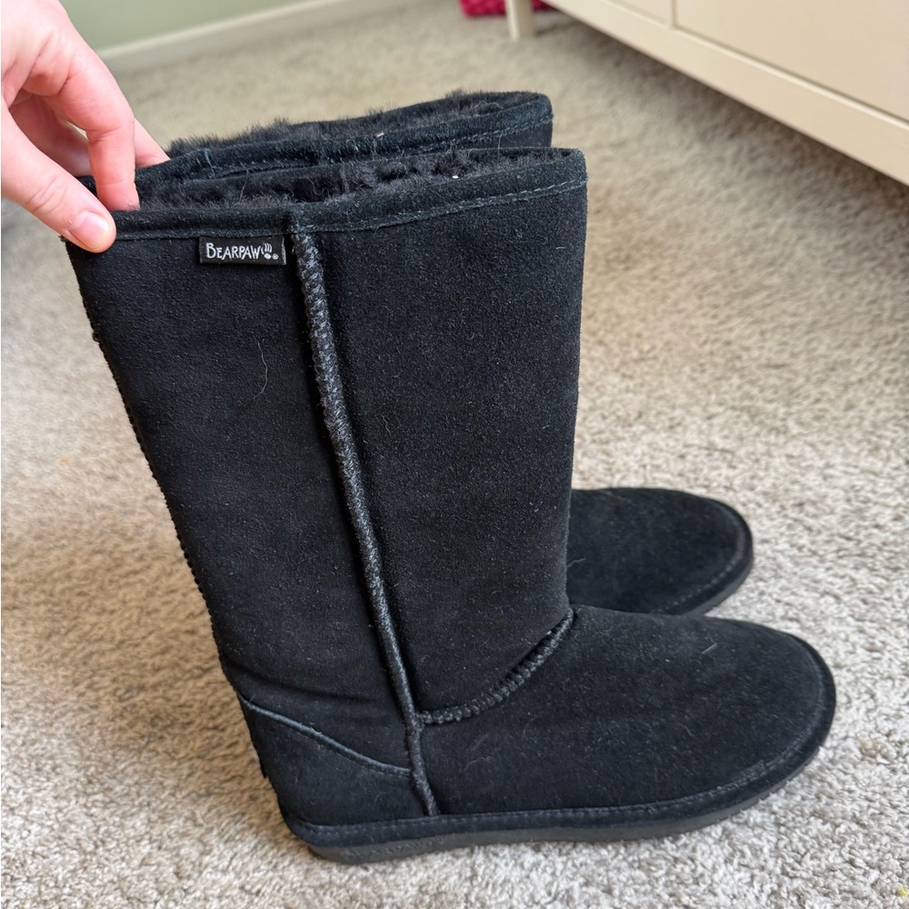 BearPaw Women's Classic Black Winter Boots